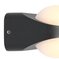 Aluminium buitenlamp zwart inclusief LED><noscript><img width=