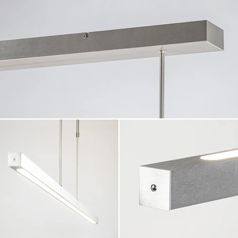 Aluminium LED hanglamp nikkel mat inclusief dimmer>Straluma Outlet