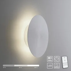 Aluminium LED wandlamp op accu 3-standen dimbaar>Straluma Discount