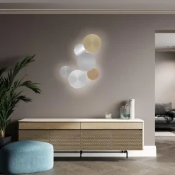 Aluminium LED wandlamp op accu 3-standen dimbaar><noscript><img width=