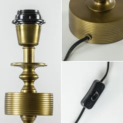 Antiek bronzen lampvoet Gody Light and Living><noscript><img width=