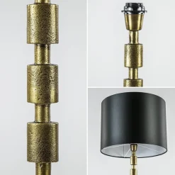 Antiek bronzen vloerlamp Malinda exclusief kap><noscript><img width=