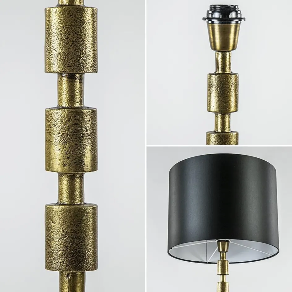 Antiek bronzen vloerlamp Malinda exclusief kap>Straluma Sale