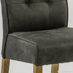 Antraciet stoffen eetkamerstoel><noscript><img width=