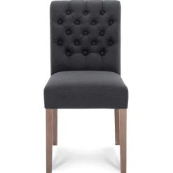 Antraciete eetkamerstoel met eiken poten>Straluma Sale