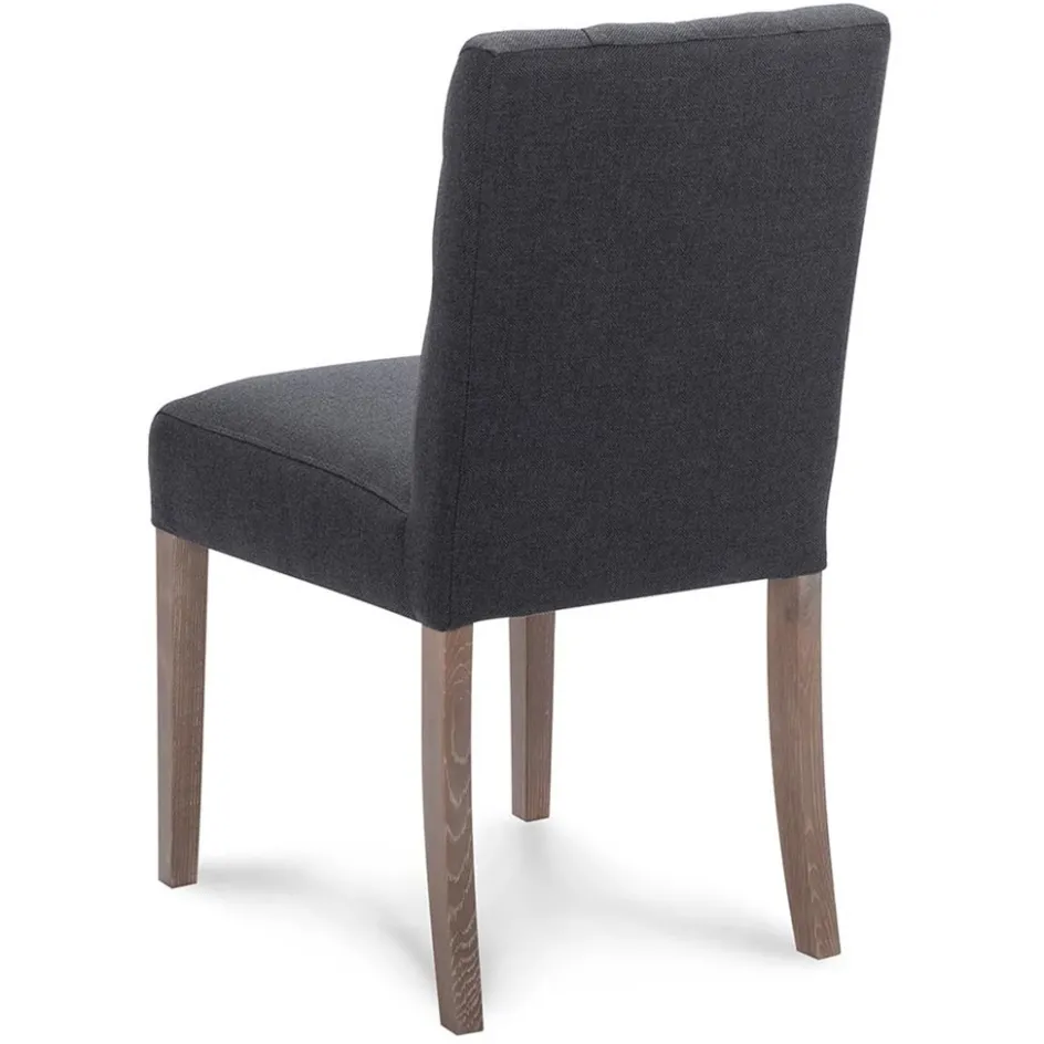 Antraciete eetkamerstoel met eiken poten>Straluma Sale