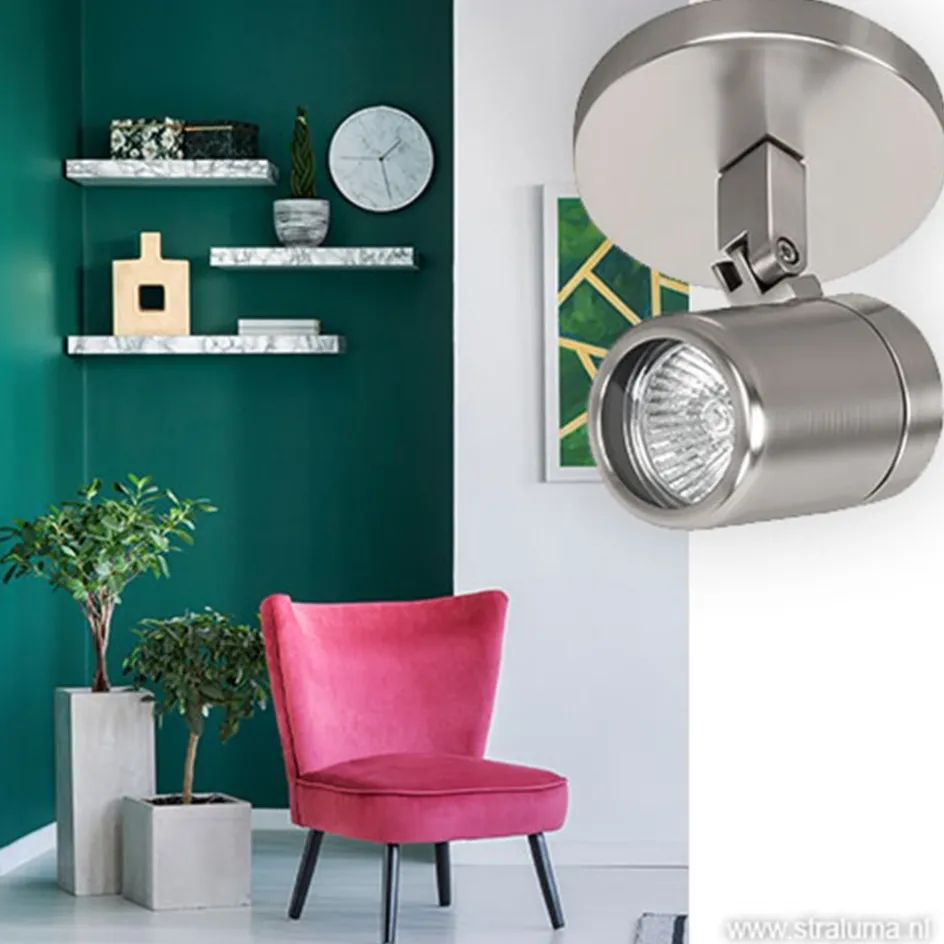 Badkamer spot Rain nikkel verstelbaar>Straluma Online