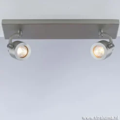 Balkspot 2-lichts nikkel mat gu10>Straluma Clearance