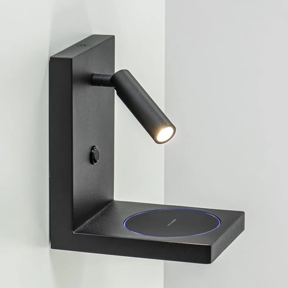 Bedlamp leesspot zwart incl. fast charger>Straluma Online