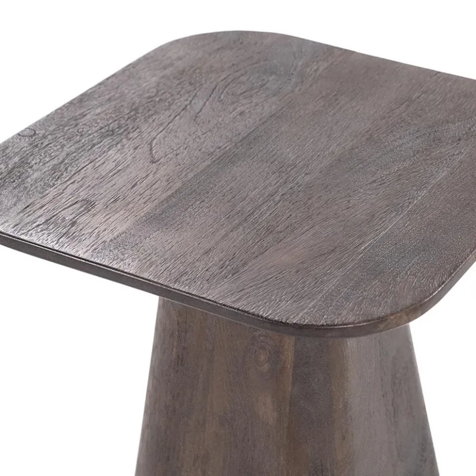 Bijzettafel Aron bruin 40x40 cm>Straluma Outlet