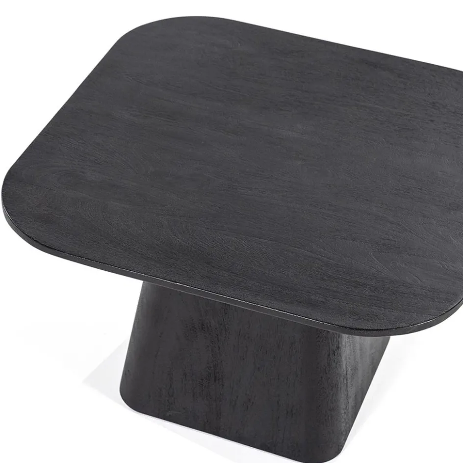 Bijzettafel Aron zwart 60x60 cm>Straluma Outlet