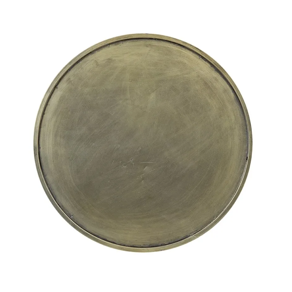 Bijzettafel Envira antiek goud Ø30x80.5 cm>Straluma