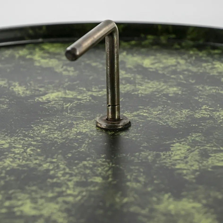 Bijzettafel Saphire groen met brons 45 cm>Straluma Online