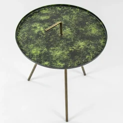 Bijzettafel Saphire groen met brons 39 cm>Straluma Sale