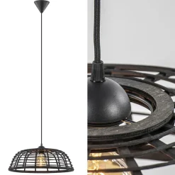 Botanisch landelijke hanglamp zwart>Straluma New