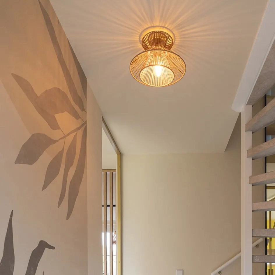 Botanische plafondlamp naturel / mat goud>Straluma New