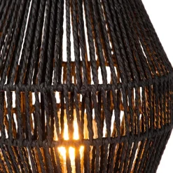 Botanische tafellamp gevlochten papier zwart></noscript>Straluma Outlet