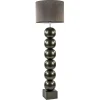 Brons/bruine vloerlamp inclusief ronde kap 50 cm>Straluma Outlet