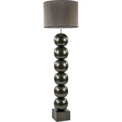 Brons/bruine vloerlamp inclusief ronde kap 50 cm>Straluma Outlet