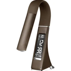 Bruine bureaulamp LED met klok en alarmfunctie></noscript>Straluma Hot