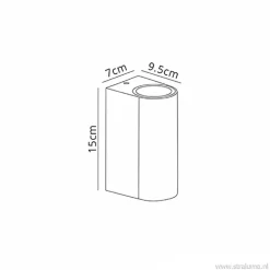 Buitenlamp afgerond up+down antra. IP54><noscript><img width=