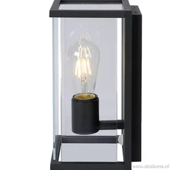 Buitenlamp antraciet/glas met bewegingssensor IP54></noscript>Straluma Clearance