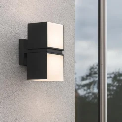 Buitenlamp Cuba double square zwart IP54><noscript><img width=