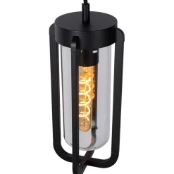 Buitenlamp hang zwart met glazen kap IP44><noscript><img width=