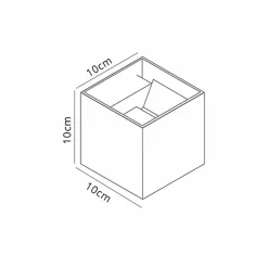 Buitenlamp kubus zwart verstelbaar IP54><noscript><img width=