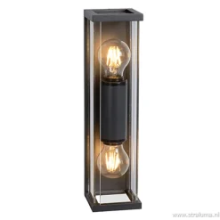 Buitenlamp 2L lantaarn antraciet IP54>Straluma Outlet