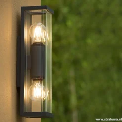 Buitenlamp 2L lantaarn antraciet IP54><noscript><img width=