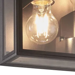 Buitenlamp lantaarn vierkant antraciet IP65>Straluma New