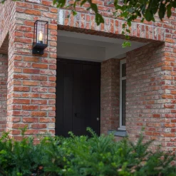 Buitenlamp lantaarn zwart met bewegingssensor><noscript><img width=