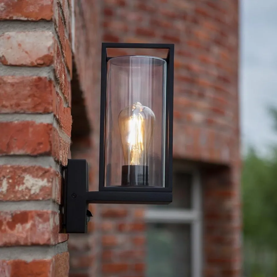 Buitenlamp lantaarn zwart met bewegingssensor>Straluma Online