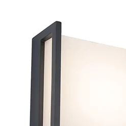 Buitenlamp LED wand vierkant donker grijs IP54>Straluma Online