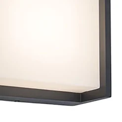 Buitenlamp LED wand vierkant donker grijs IP54><noscript><img width=