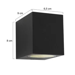 Buitenlamp Logan kubus zwart IP44><noscript><img width=