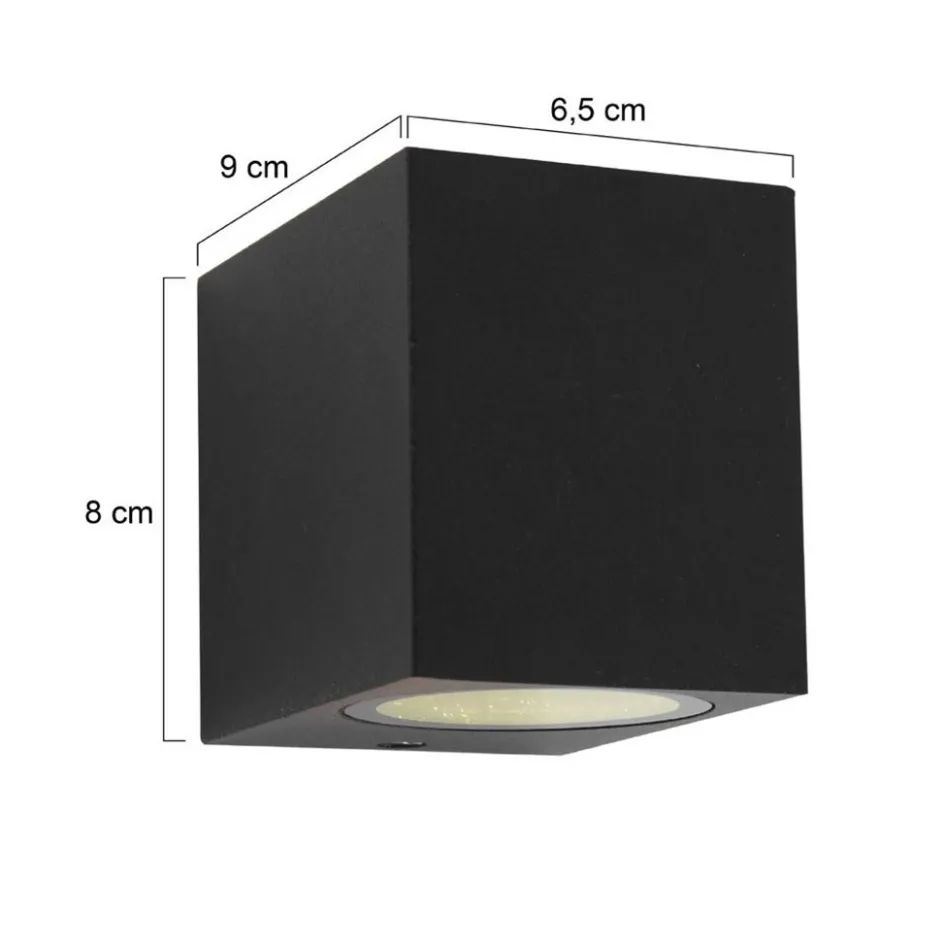 Buitenlamp Logan kubus zwart IP44>Straluma Clearance