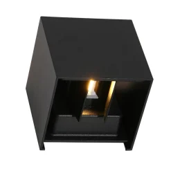 Buitenlamp Logan zwart + sch.sensor IP54>Straluma Online