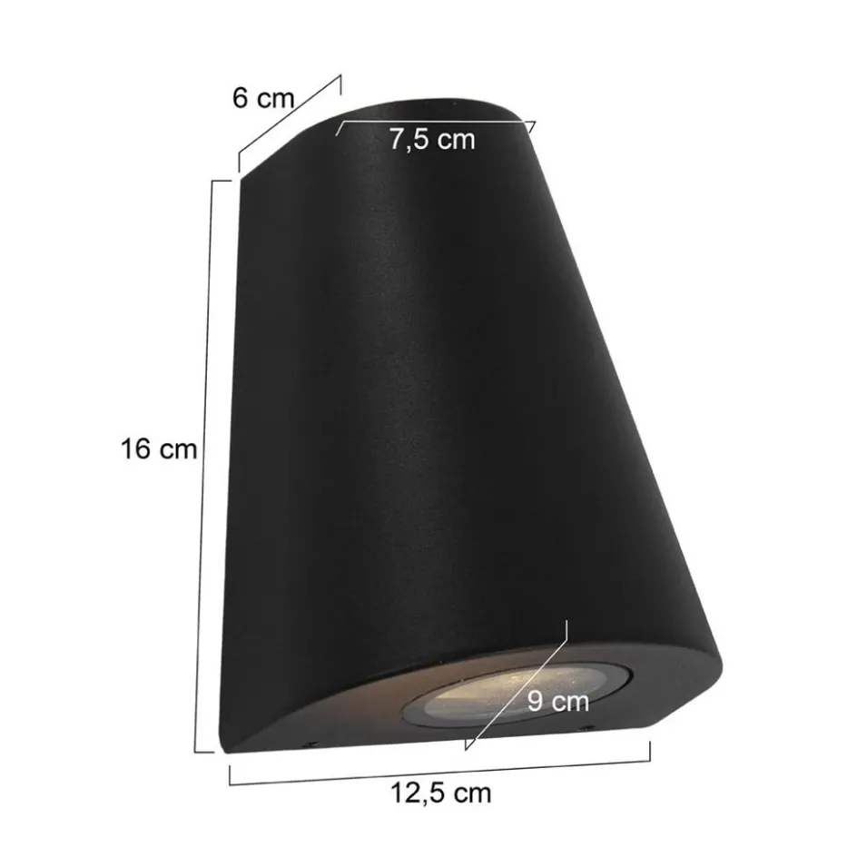 Buitenlamp Logan zwart 2xgu10 IP54>Straluma Clearance