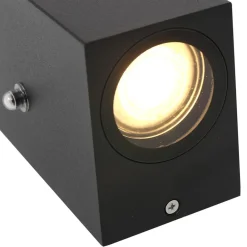 Buitenlamp Logan zwart+schemersensor IP44><noscript><img width=