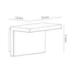 Buitenlamp Ruka antraciet/hout IP65><noscript><img width=