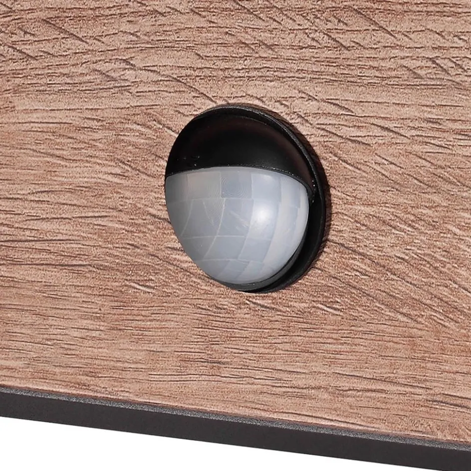 Buitenlamp Ruka antra/hout sensor IP54>Straluma Sale