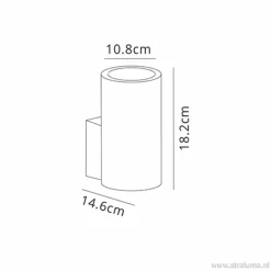 Buitenlamp Volcano wand grafiet IP65><noscript><img width=