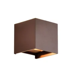 Buitenlamp wand bruin up+down IP54>Straluma Best