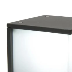 Buitenlamp wand kubus IP44 donker grijs><noscript><img width=