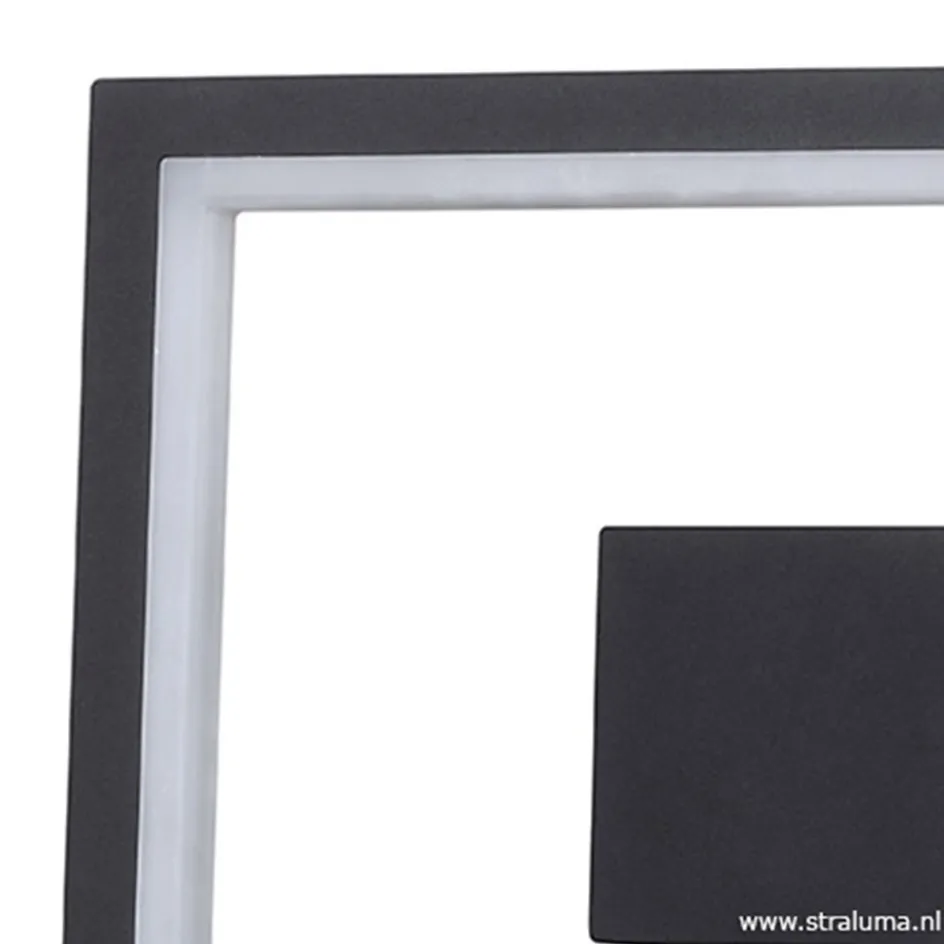 Buitenlamp-wandlamp antraciet frame IP65>Straluma Clearance