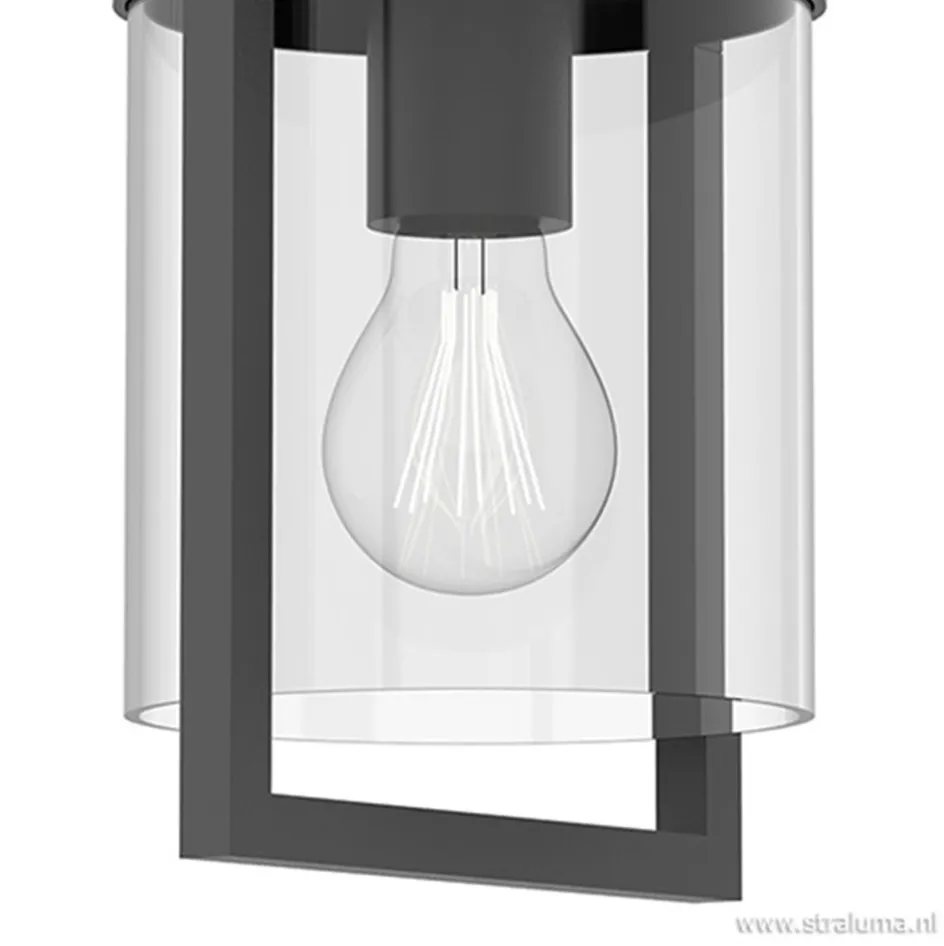 Buitenlantaarn-wandlamp antraciet IP54>Straluma Clearance