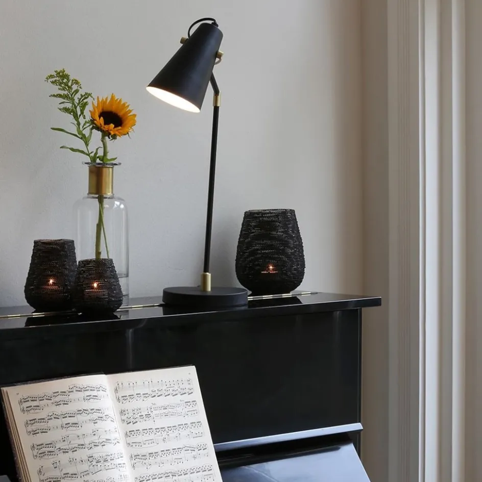 Bureaulamp Barre zwart/matgoud>Straluma Hot