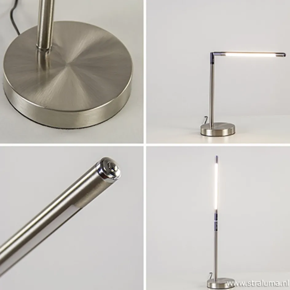 Burolamp Ugello nikkel met pushdimmer>Straluma New